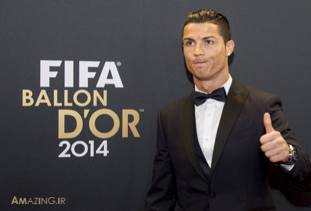 عکس مراسم توپ طلا 2014 , بهترین بازیکن 2014 جهان , رونالدو 2015 , مسی 2015 